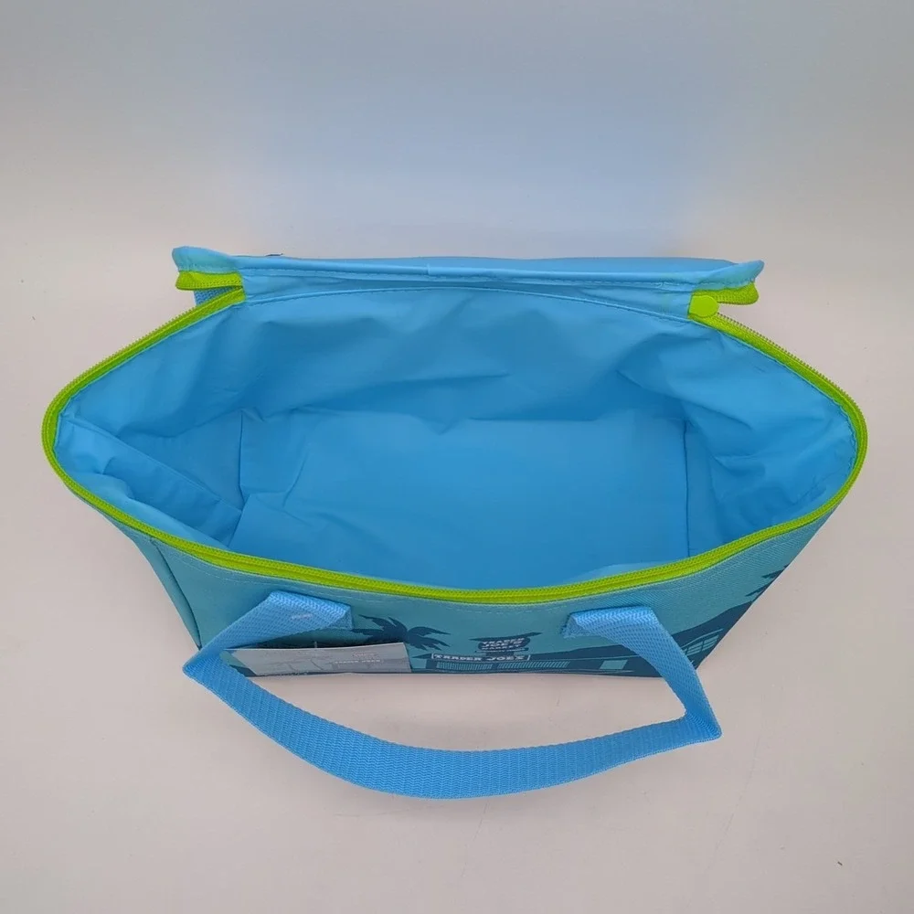 Trader Joe's Mini Insulated Bag Tote Blue 2025 Limited Edition Lunch Box Pail